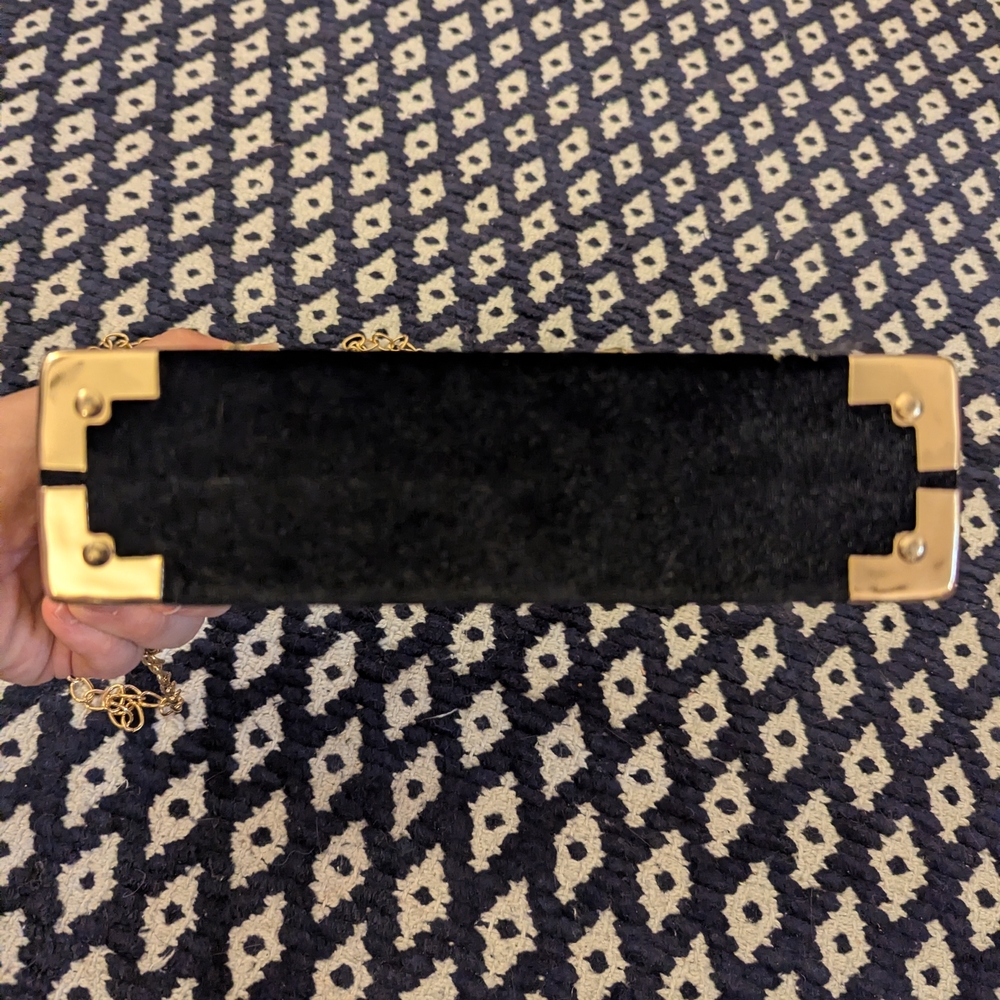 Black Velvet Constellation Celestial Clutch - Picture 2 of 6